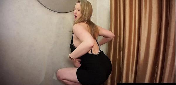  Award Winning Blonde Sunny Lane Masturbates Standing Up!